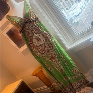 Green Bohemian Maxi Dress